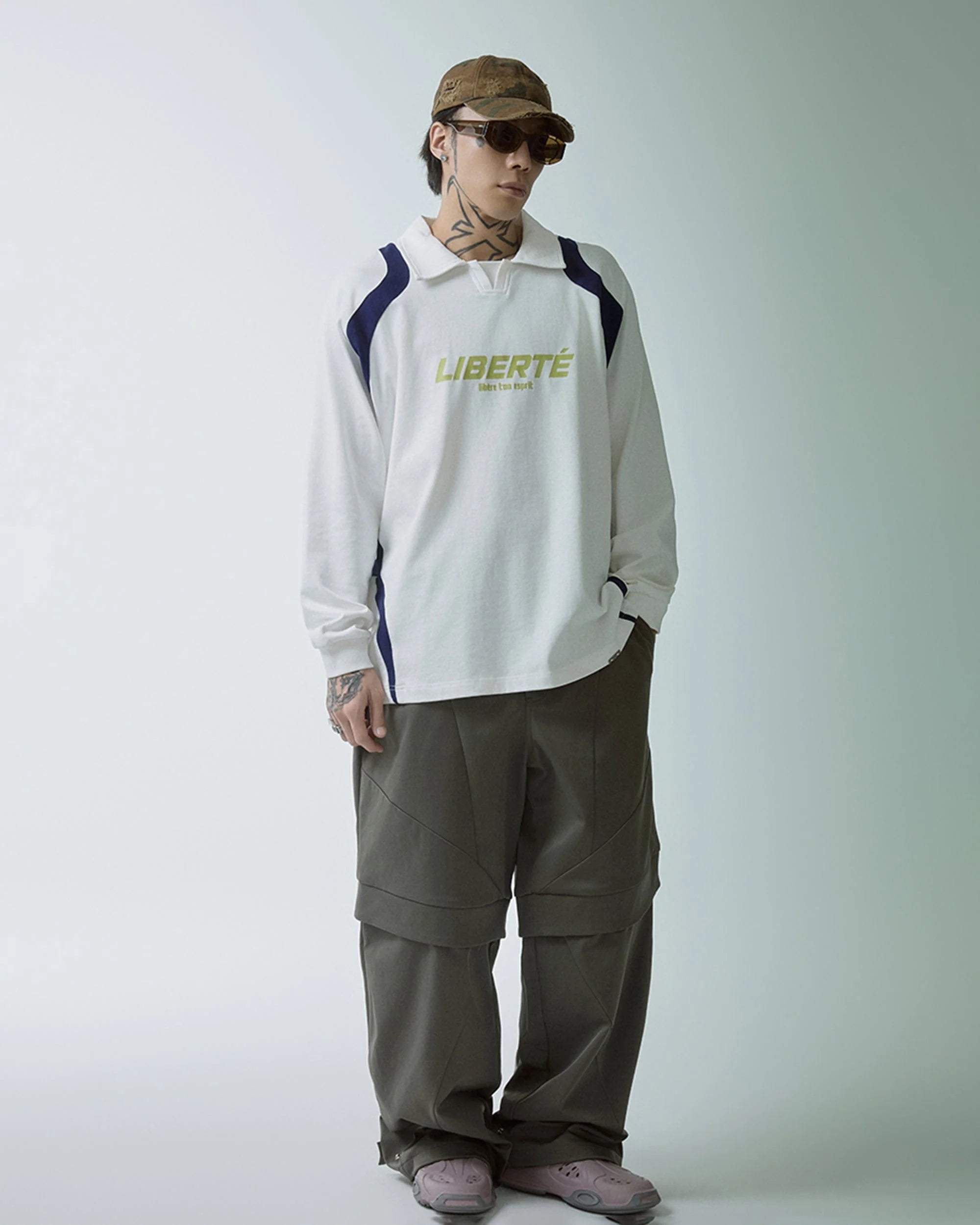 F2CE Retro Deconstructed Raglan Long-Sleeve Tee