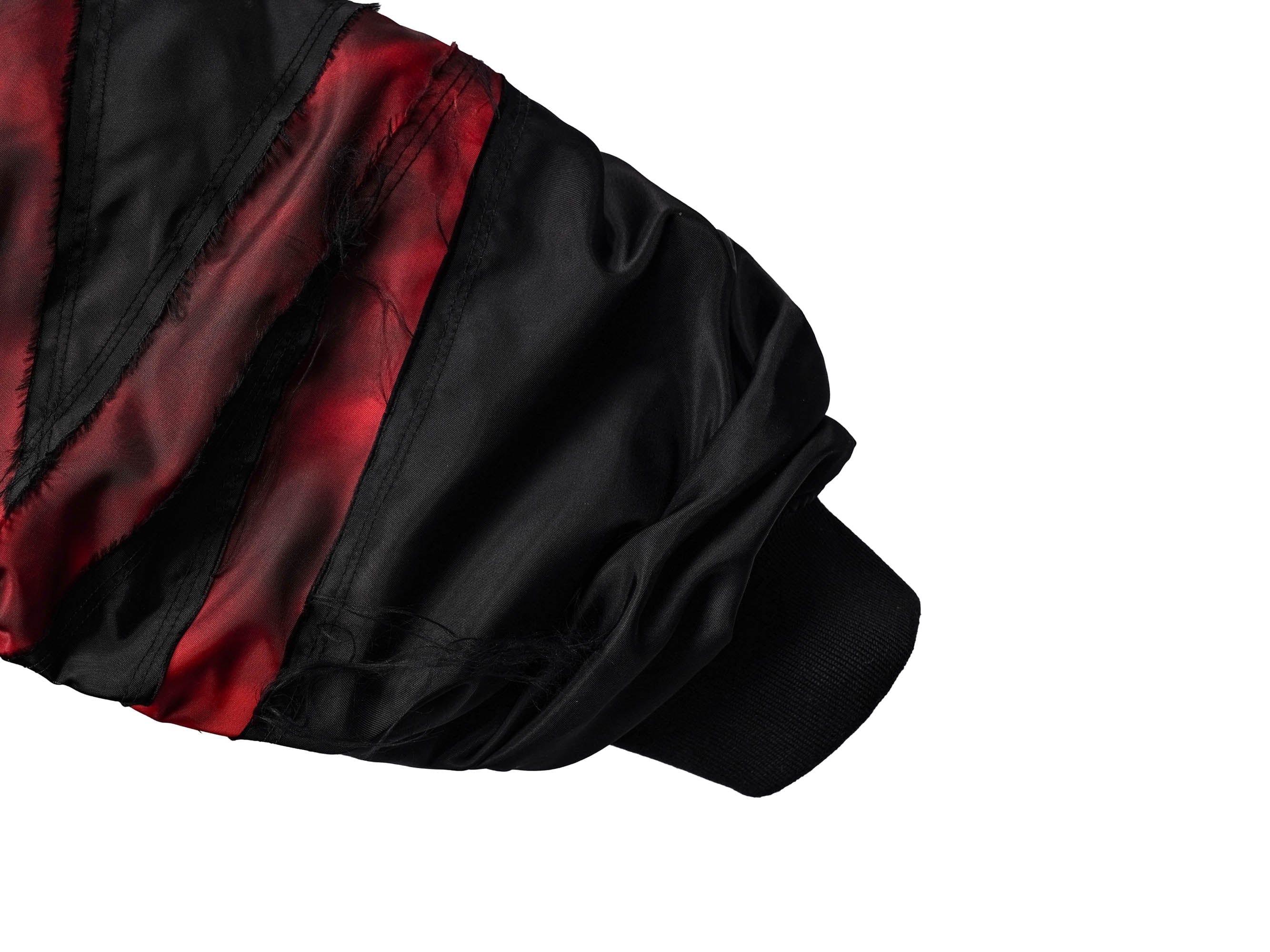 UNDERWATER Distressed Bondage MA-1 Jacket Red