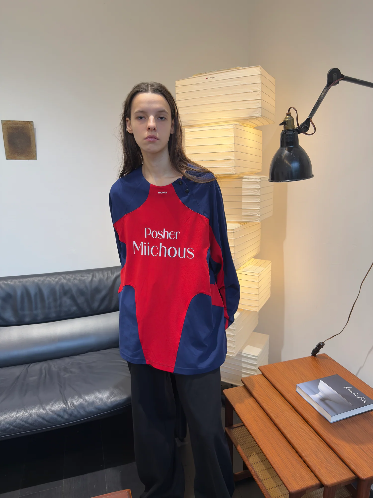 MIICHOUS Contrast Raglan Graphic Long-Sleeve Tee