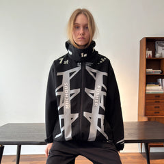 MIICHOUS 1st 3A Graphic Oversized Hooded Windbreaker