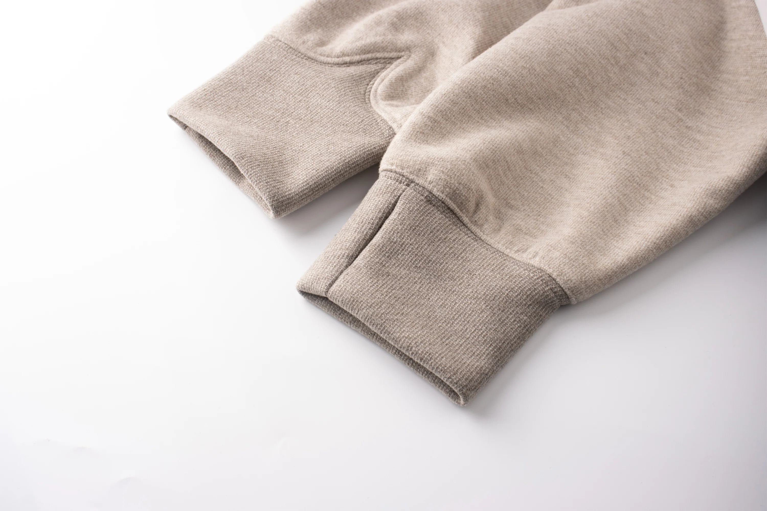 ESAIAS Wool Blend Panel Boxy Hooded Jacket