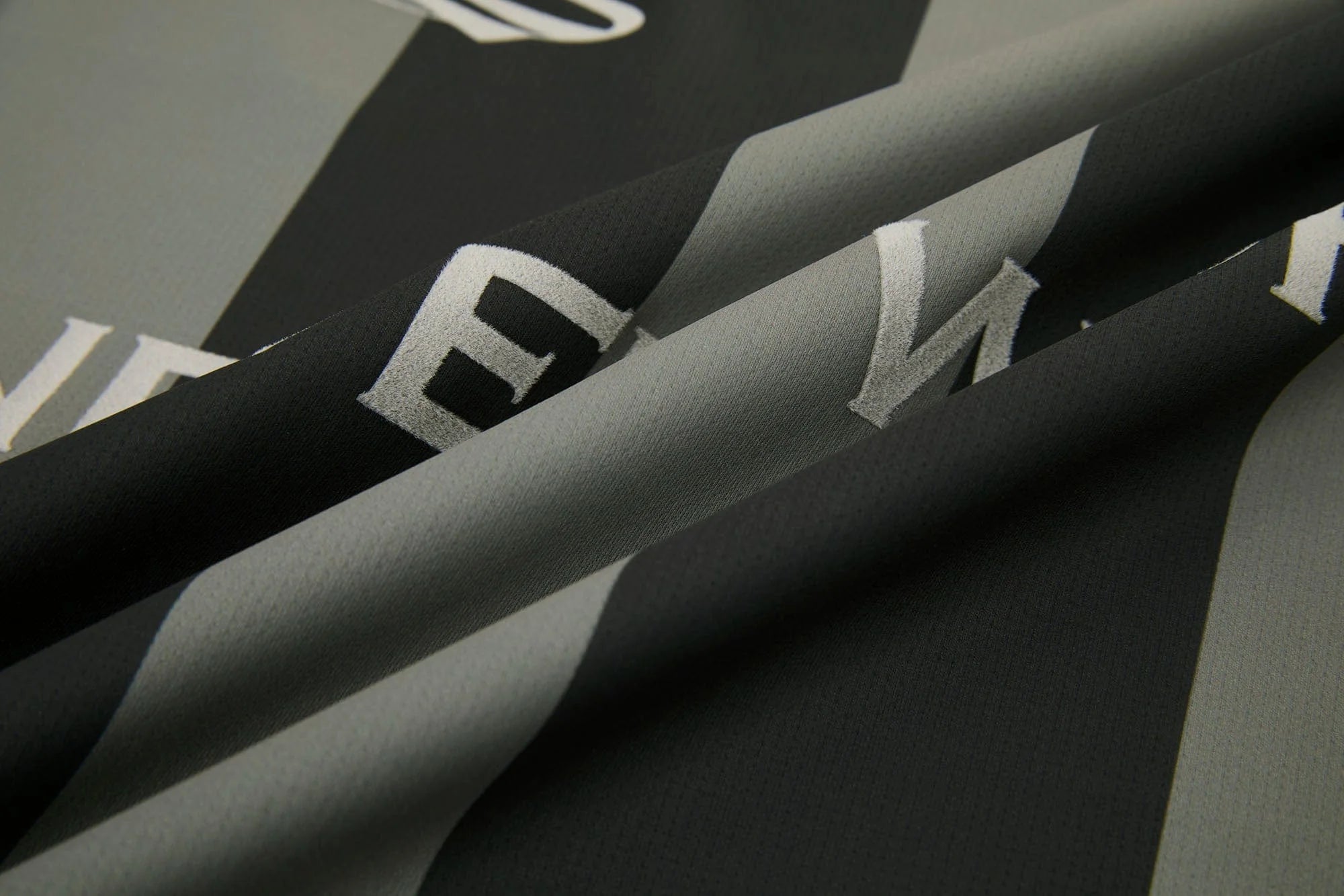 ORGANIC EMOTION Never Work Slogan Stripes Spliced Jersey