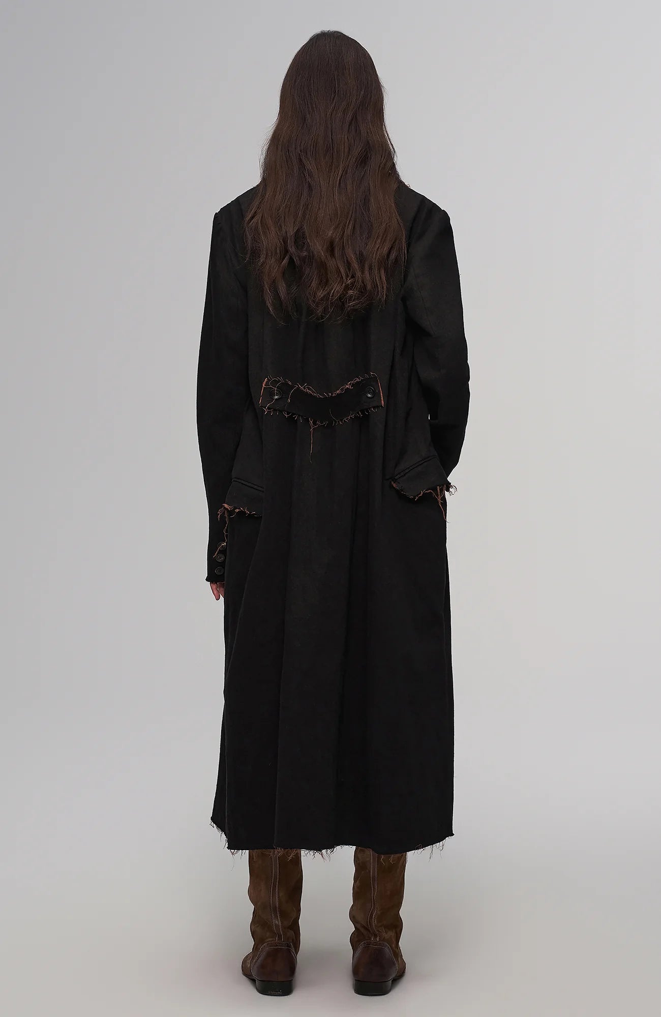 ILNya Nieternite Nifutur Raw-Edge Wool-Blend Longline Coat