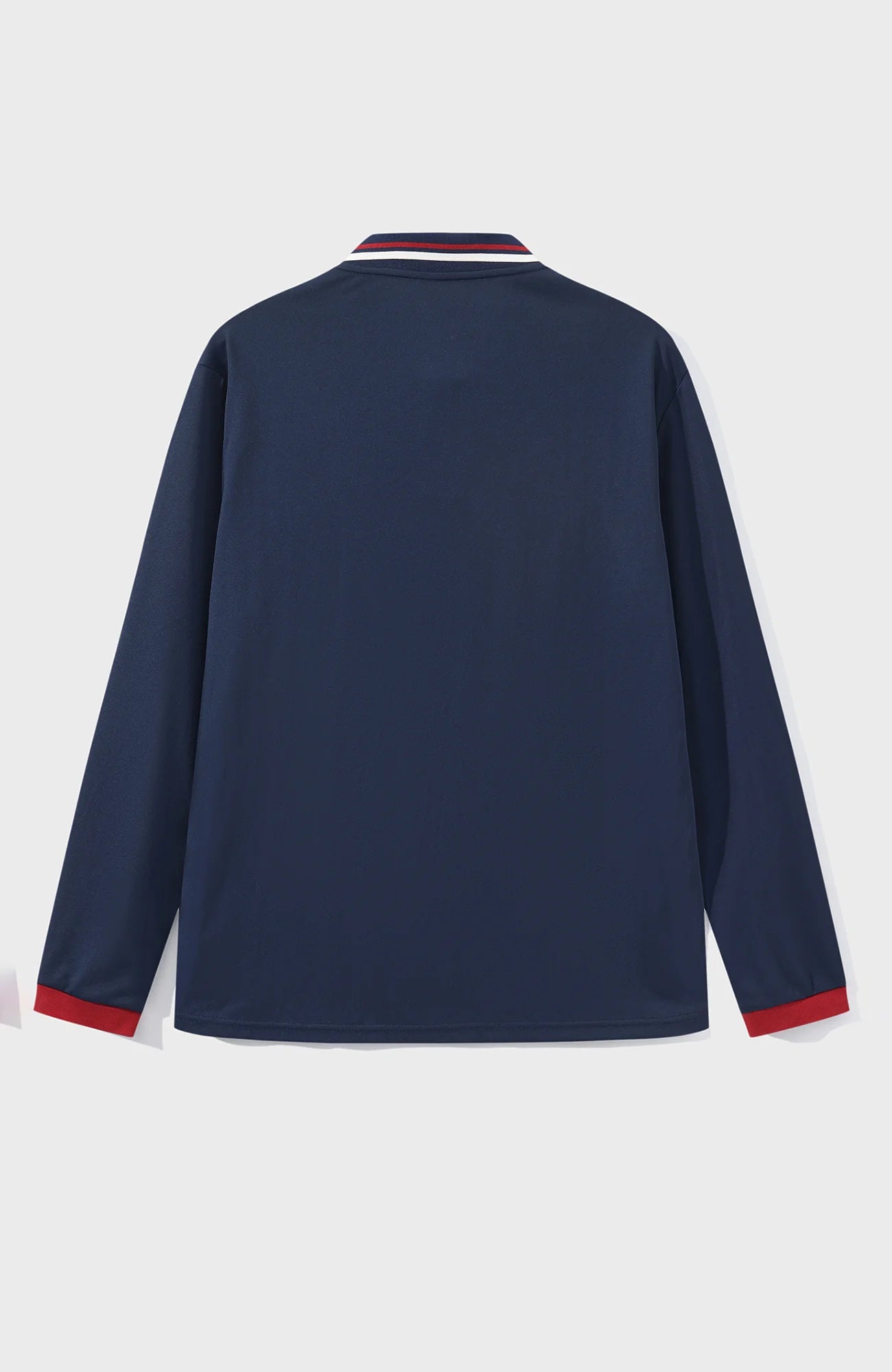 UMAMIISM Quick-Dry Striped Polo Long Sleeve Tee