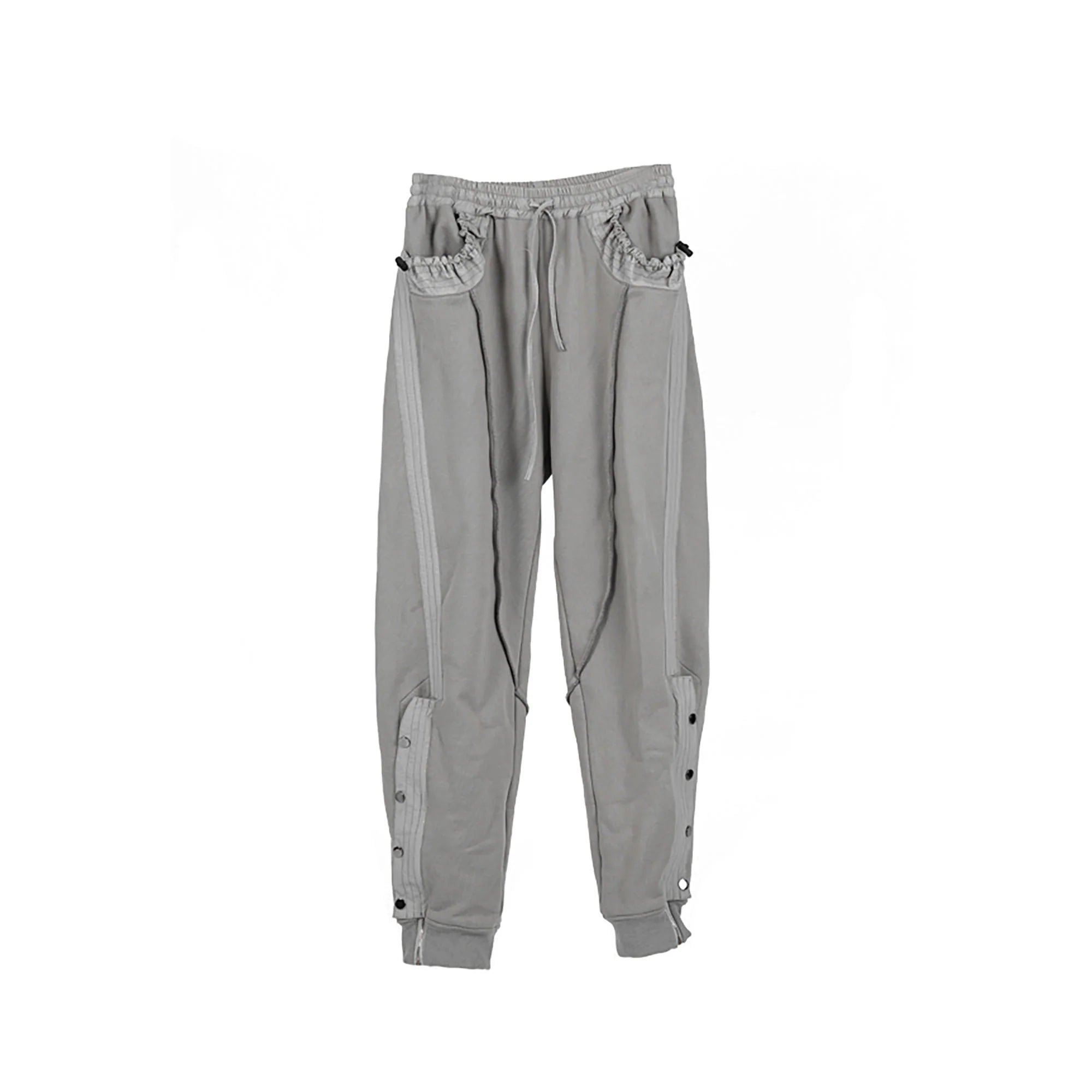 ERROR CODE ROBT Pleats Snap-Zip Side Sweatpants