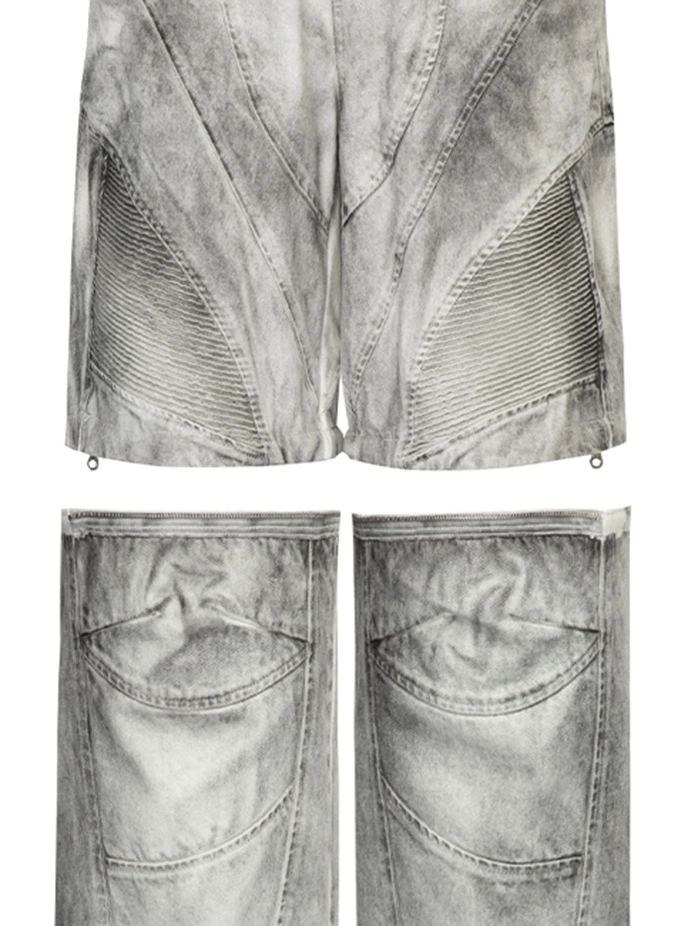 F2CE Distressed Detachable Parachute Pants