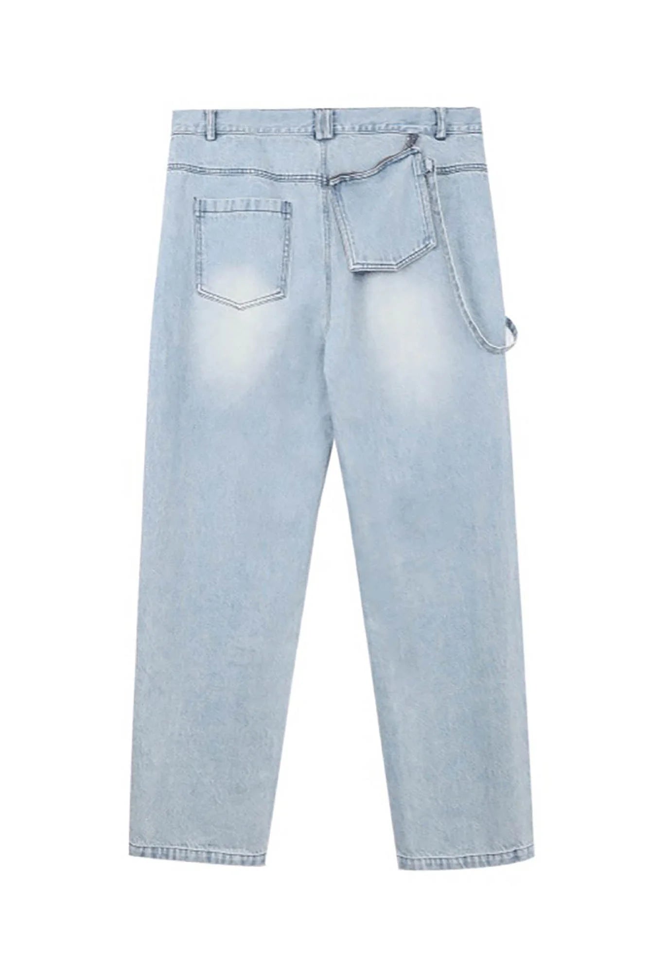 REDH Patch Washed Straight-Leg Jeans