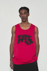 VANN VALRENCE Essential LOGO Graphic Oversized Sleeveless T-Shirt