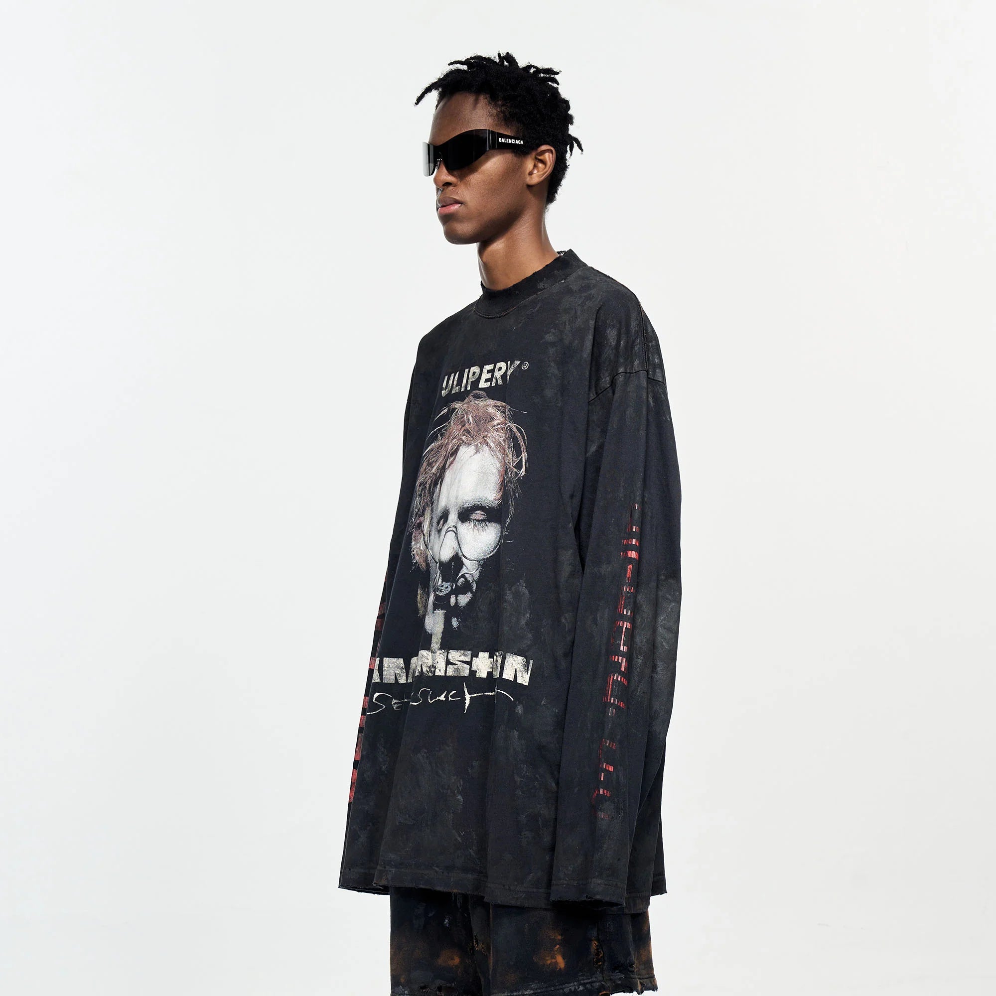 ULIPERY Rammstein Closing Eyes Long Sleeve Tee