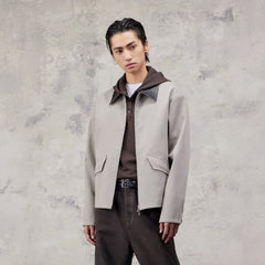 ALVNG AR ANTS Minimal Contrast Woven Collar Jacket