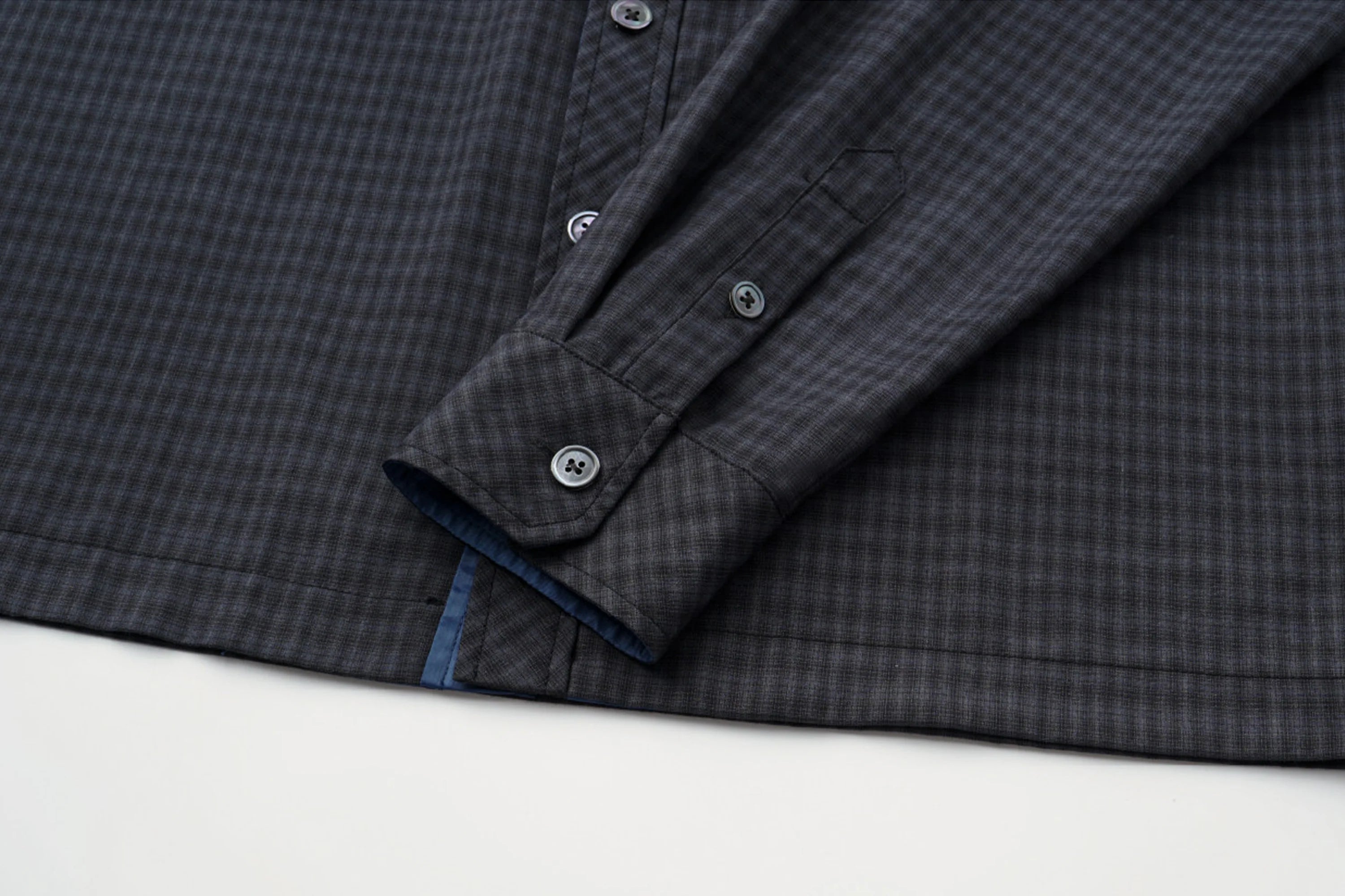 ALVNG AR ANTS Gloss Contrast Trim Check Shirt