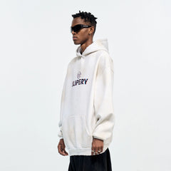 ULIPERY Dirty Fit Frayed Heavyweight Oversized Hoodie