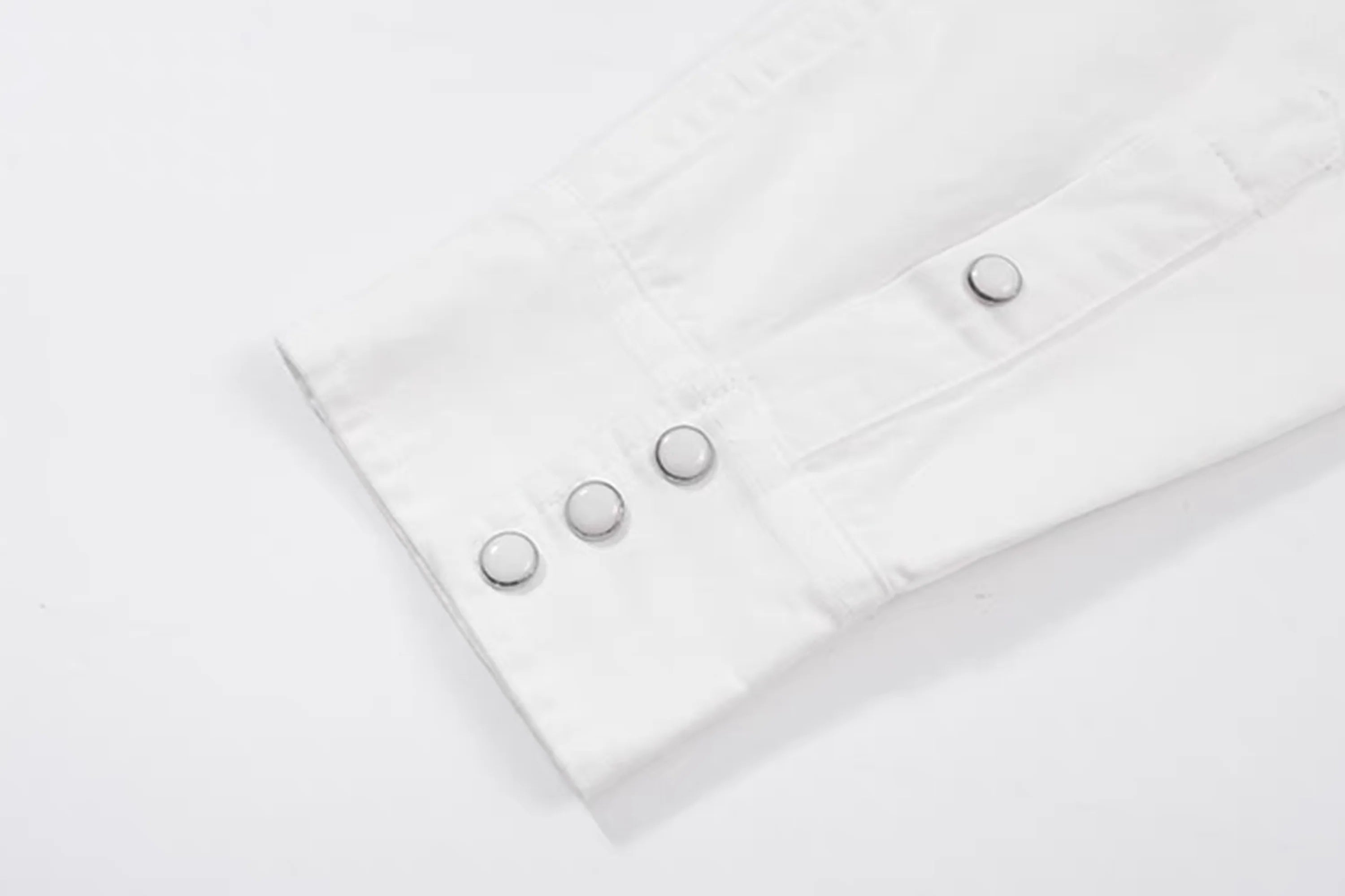 NOTHINGNESS WORLD Snake Graphic Layered-Collar Denim Shirt