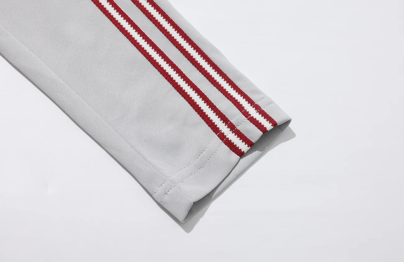 UMAMIISM Quick-Dry Striped Raglan Zip-Up Tee