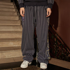 PHANTOMHUNTER Stripe Embroidered Studded Pants