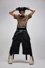 FLYERRER X-Silhouette Distressed Graphic T-Shirt