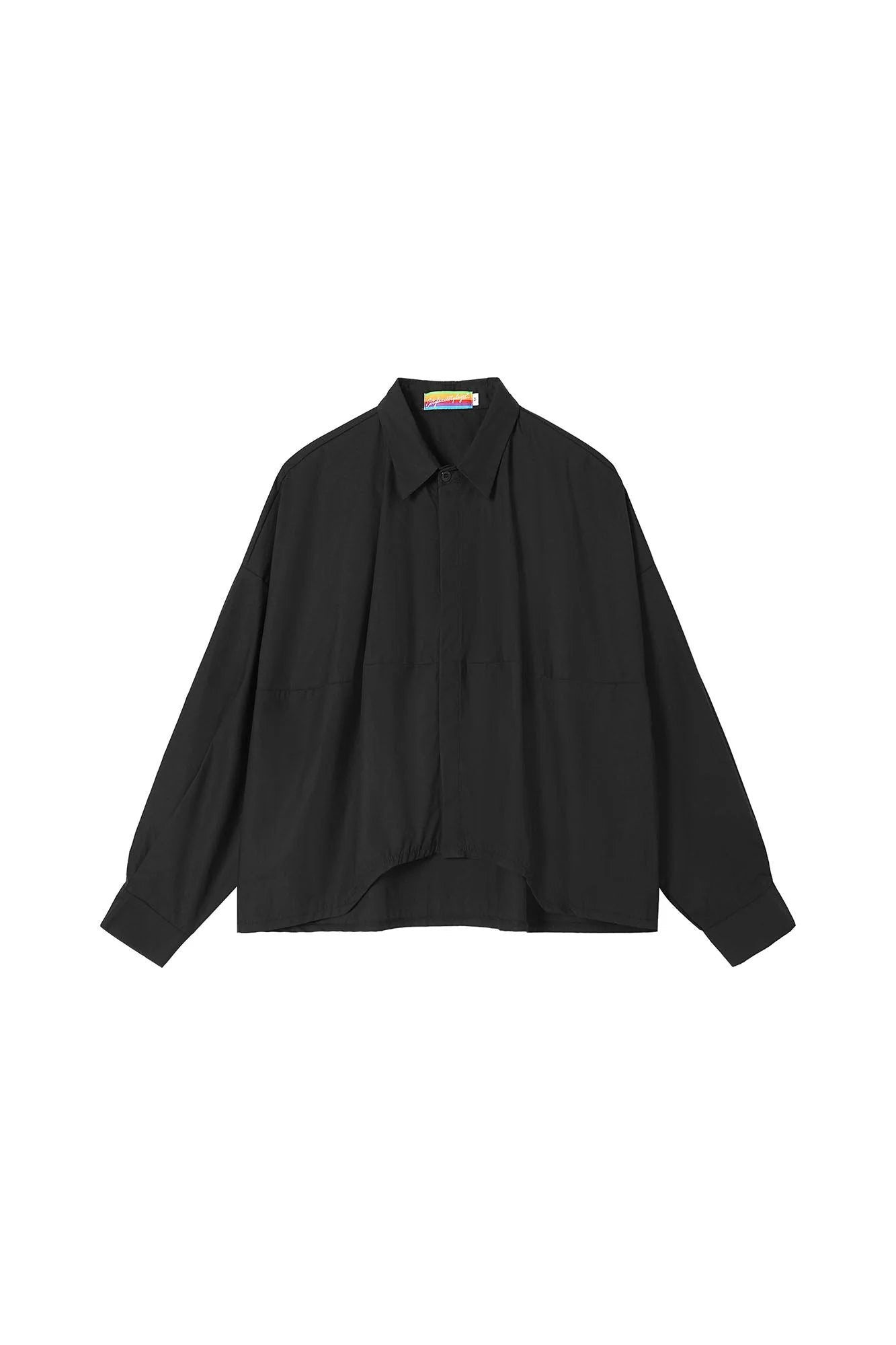 CLP Cropped Drawcord Hem Panel Shirt
