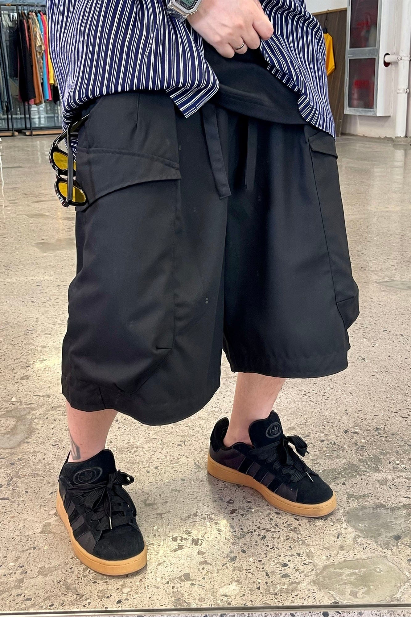 ME DA IGUAL Multi-Pocket Oversized Utility Shorts