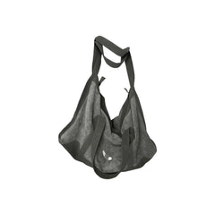 RELABEL Suede Panel Crossbody Bag