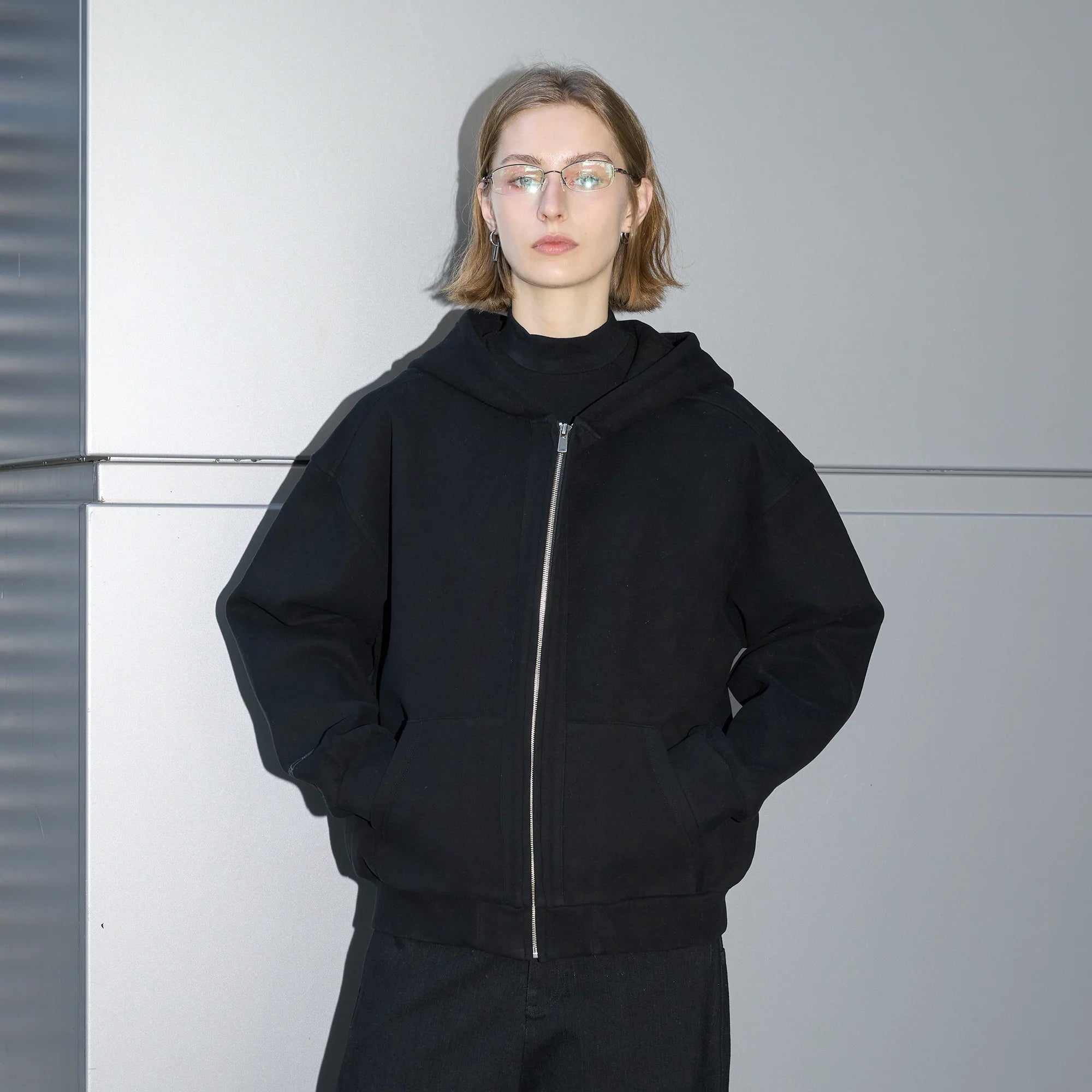 LABELROOM Washed Plush-Touch Hooded Jacket