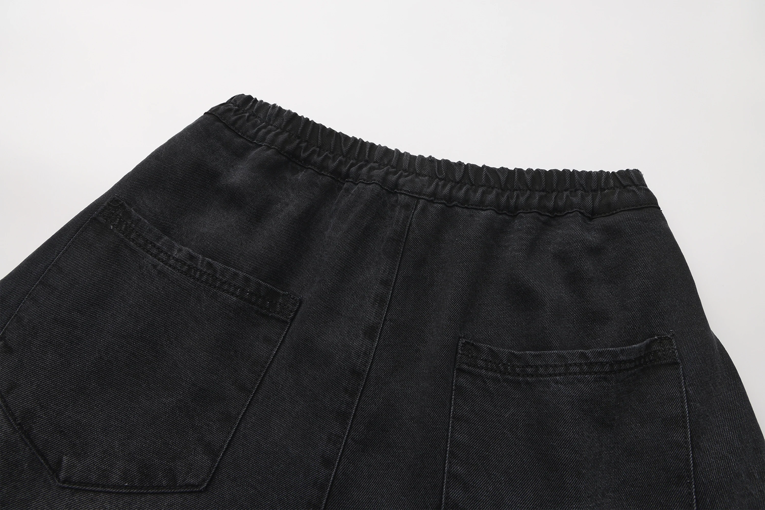 VANN VALRENCE Washed Rivet Tencel Straight-Leg Jeans