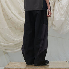 RELABEL Deconstructed Paneled Drawstring Parachute Pants
