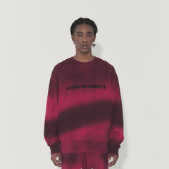 VANN VALRENCE Ombre Stripe Crewneck Sweatshirt