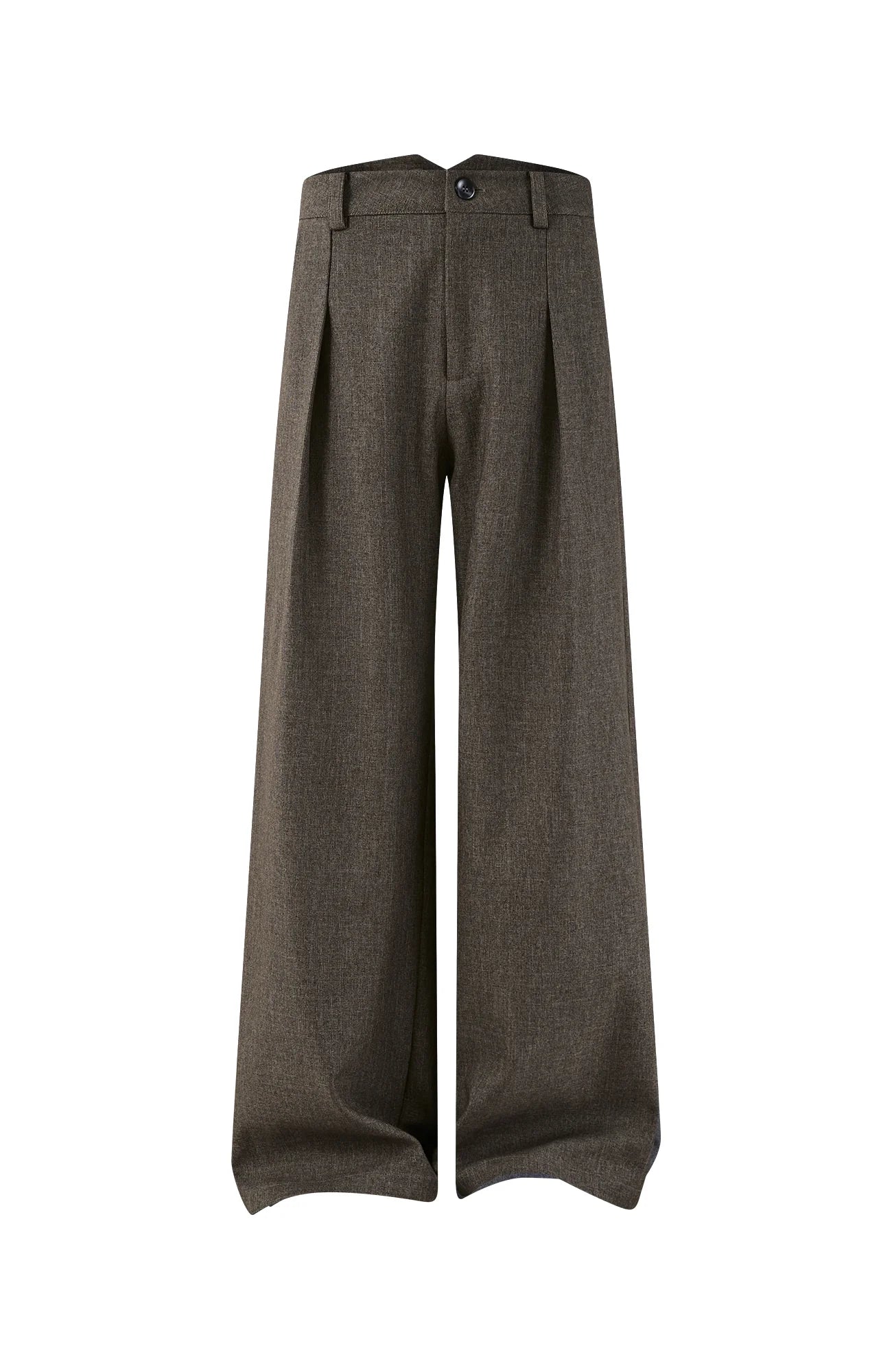 KREATE Classic Shadow Check Pleated Wide Trousers