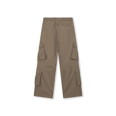 BONELESS Multi-Pocket Pleated Knee Drawstring Pants