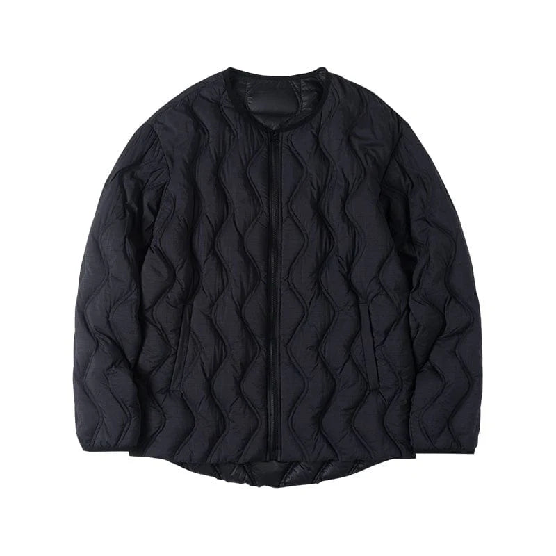 ENSHADOWER Wave Line Texture Light Down Jacket