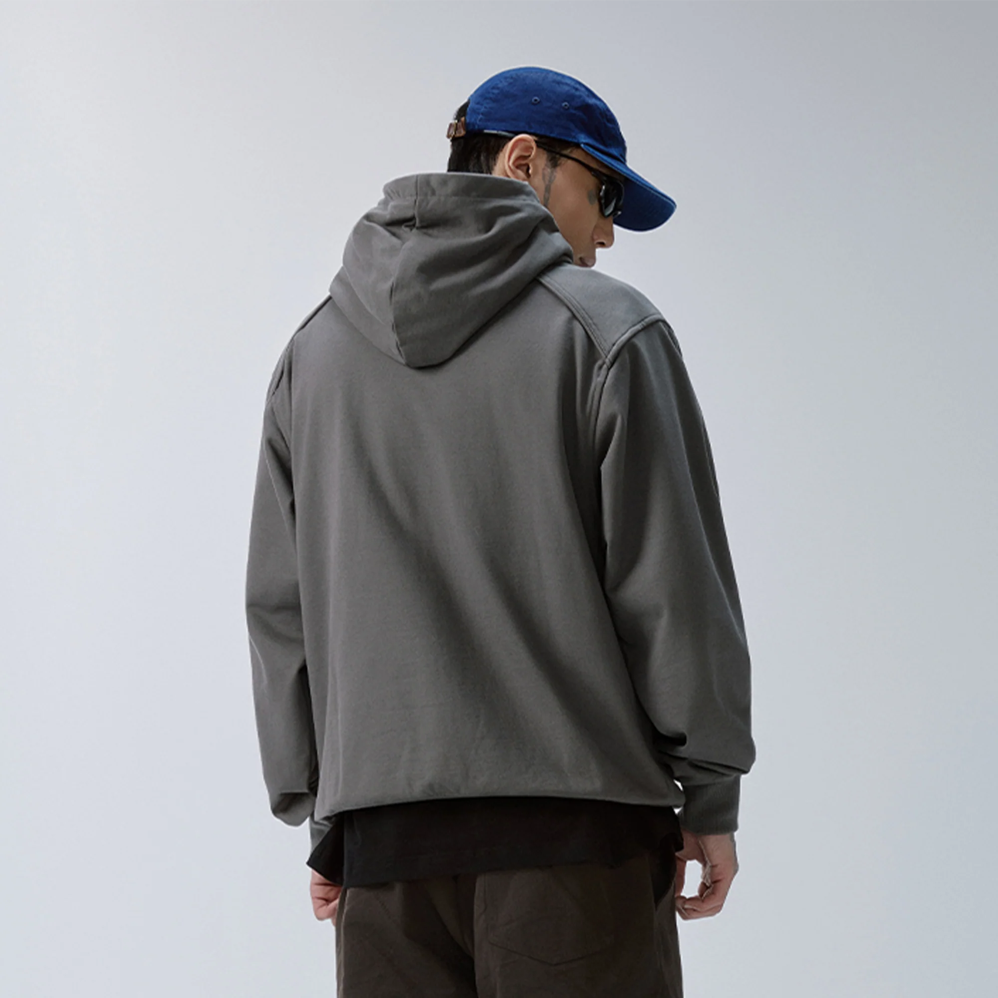 F2CE Essential Metal Badge Snap Hoodie