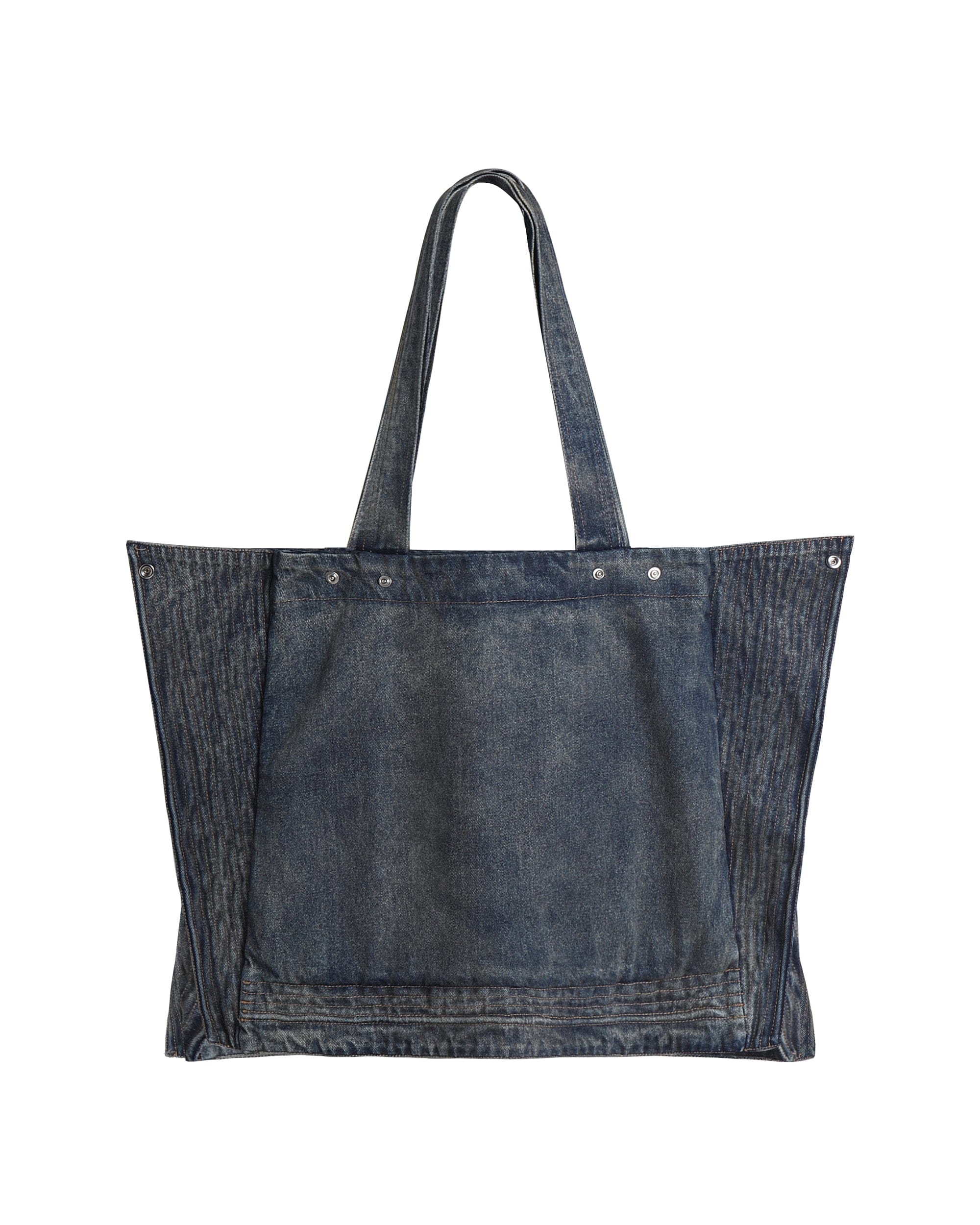 LABELROOM Modern Washed Foldable Denim Tote Bag