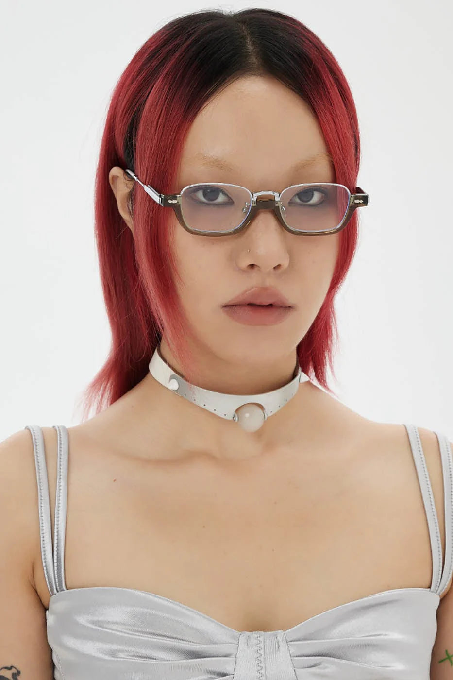 DAMAGE ASIA OPTICALS Retro Square Frame Glasses