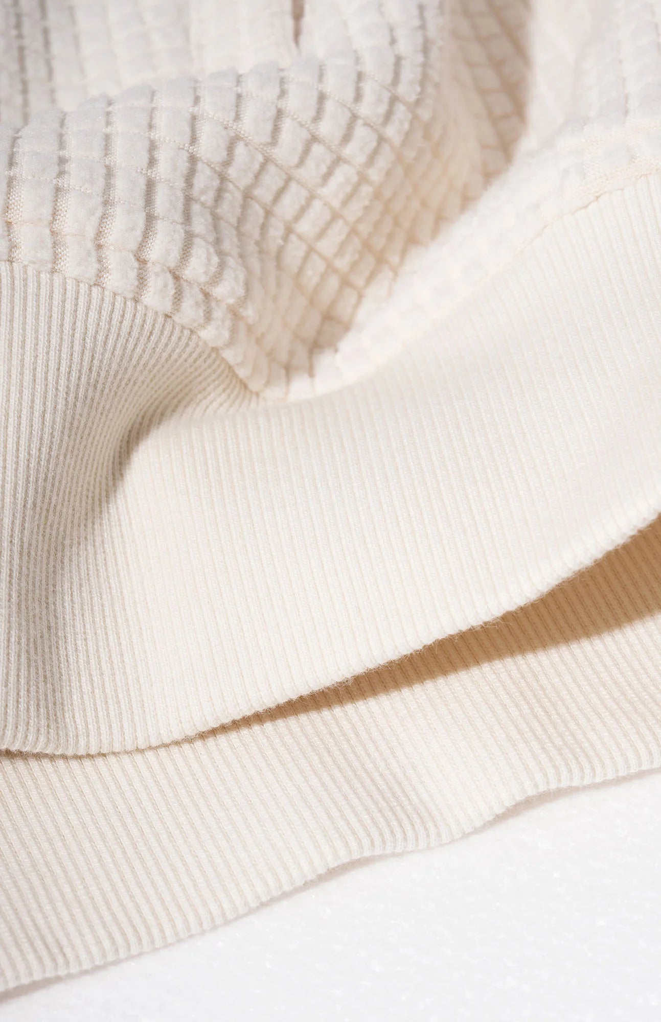 UMAMIISM Waffle Embroidered Fleece-Lined Jacket