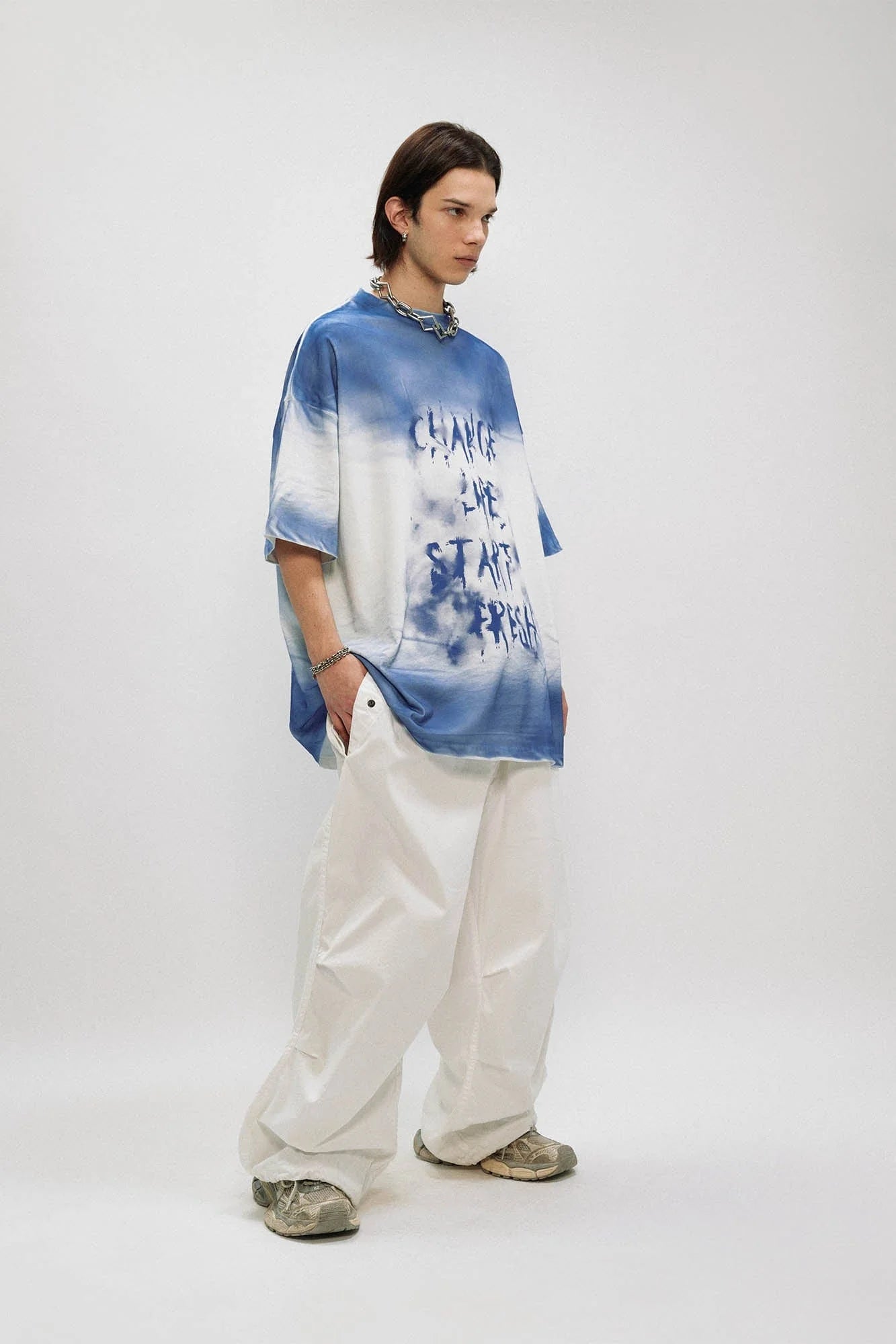 OVDY Graffiti Faded Oversized T-Shirt