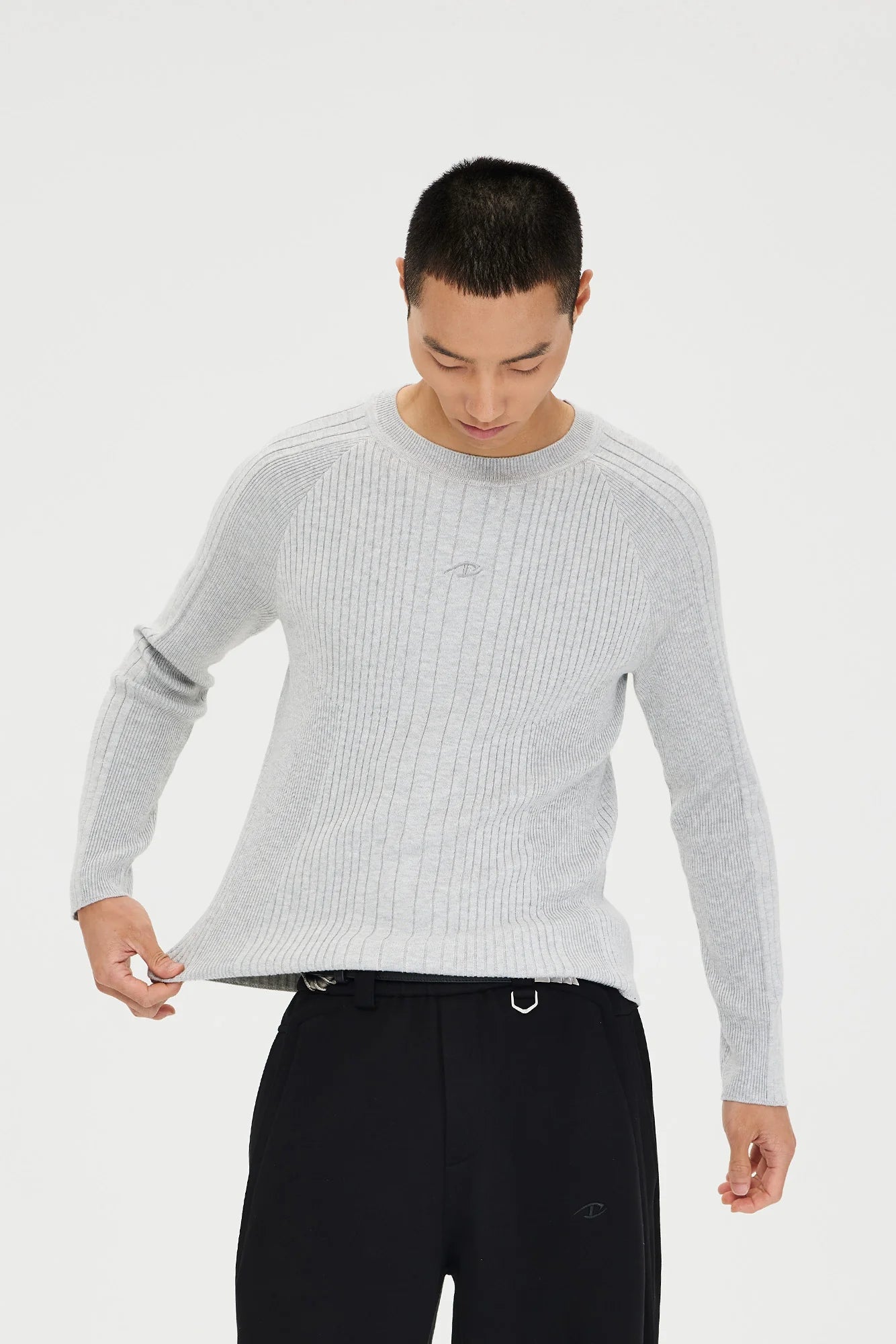 CATSSTAC Essential Slim Rib Wool-Blend Sweater