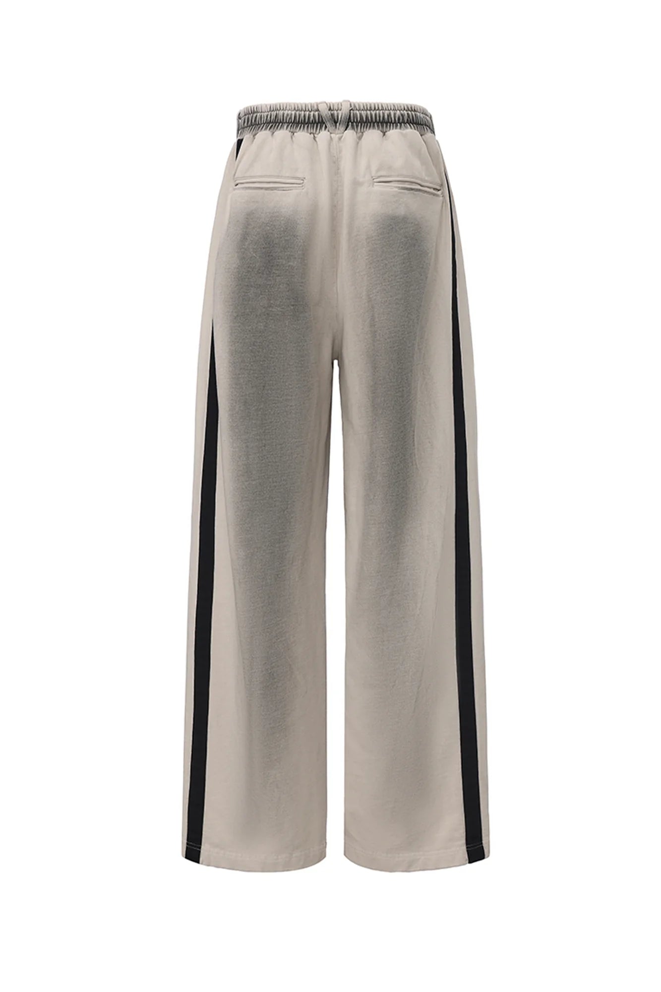 VANN VALRENCE Frayed Graphic Contrast Panel Sweatpants