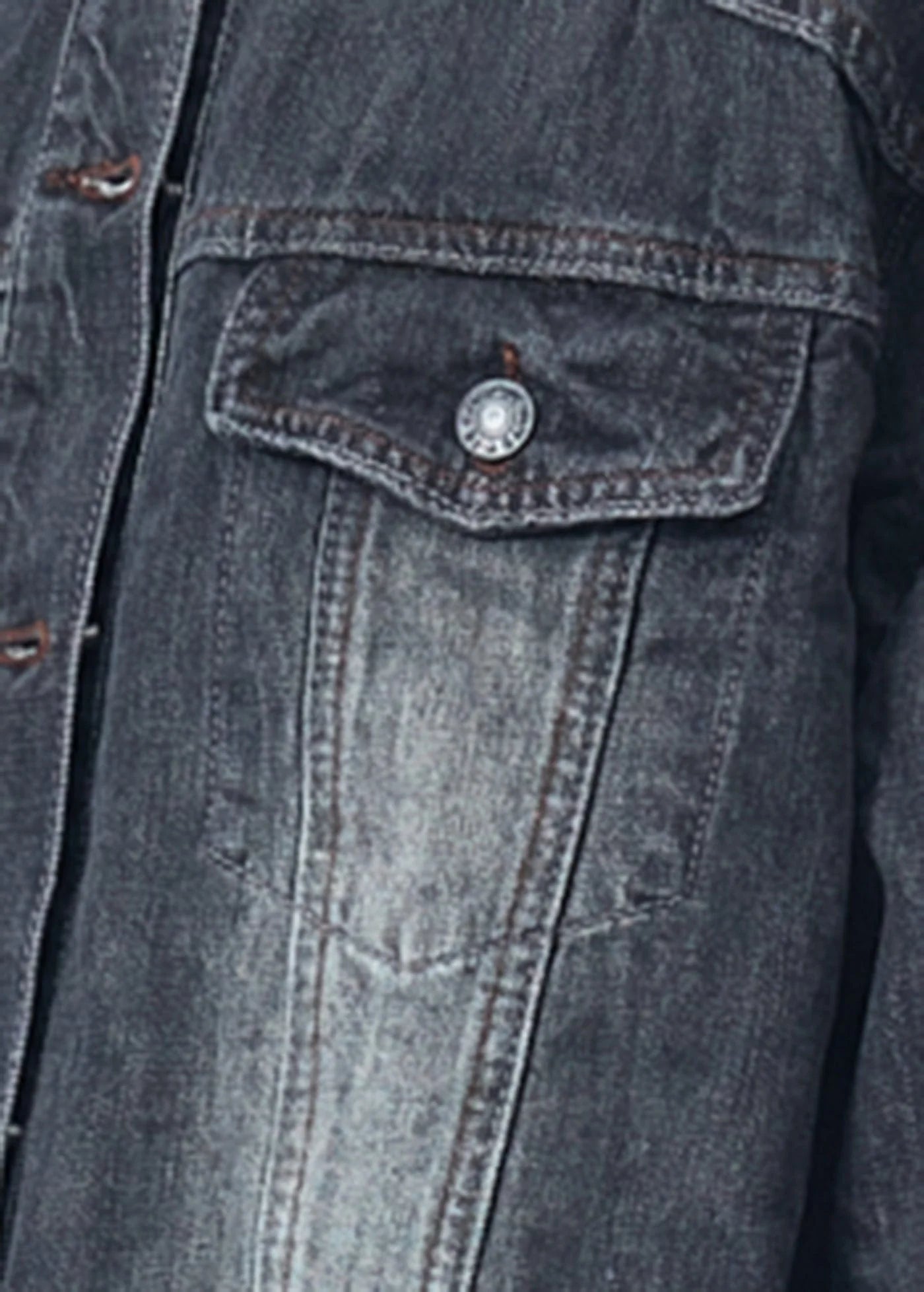 ARTIFICIAL WORLD Deconstructed Faded Denim Jacket