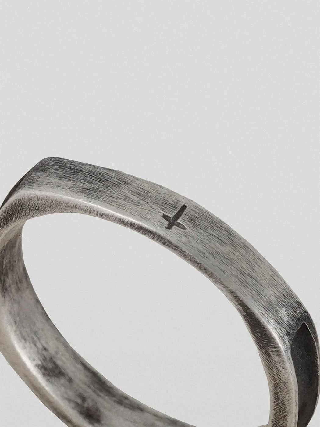 UNDERWATER Silver Cross Engraved Ring