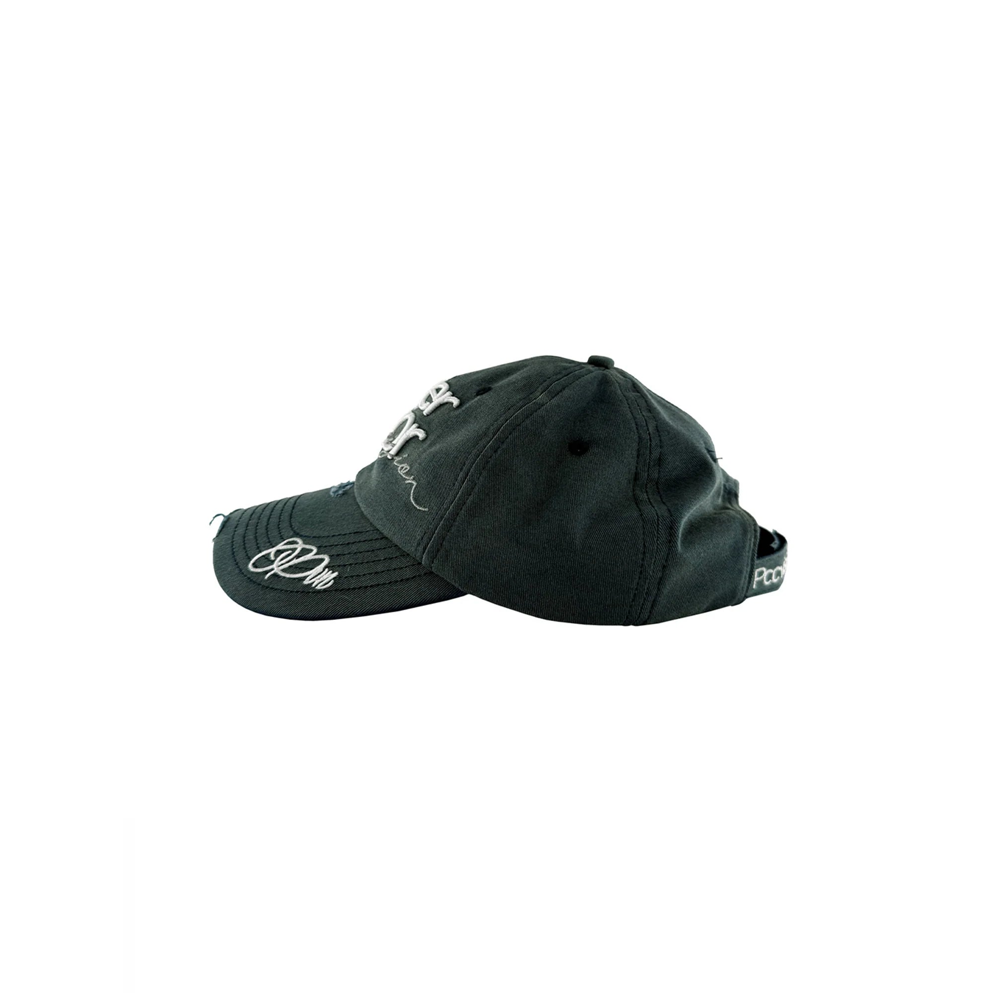 PCCVISION Washed Distressed Embroidered Cap