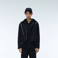 WHISTLEHUNTER Asymmetrical Zippers Jacket