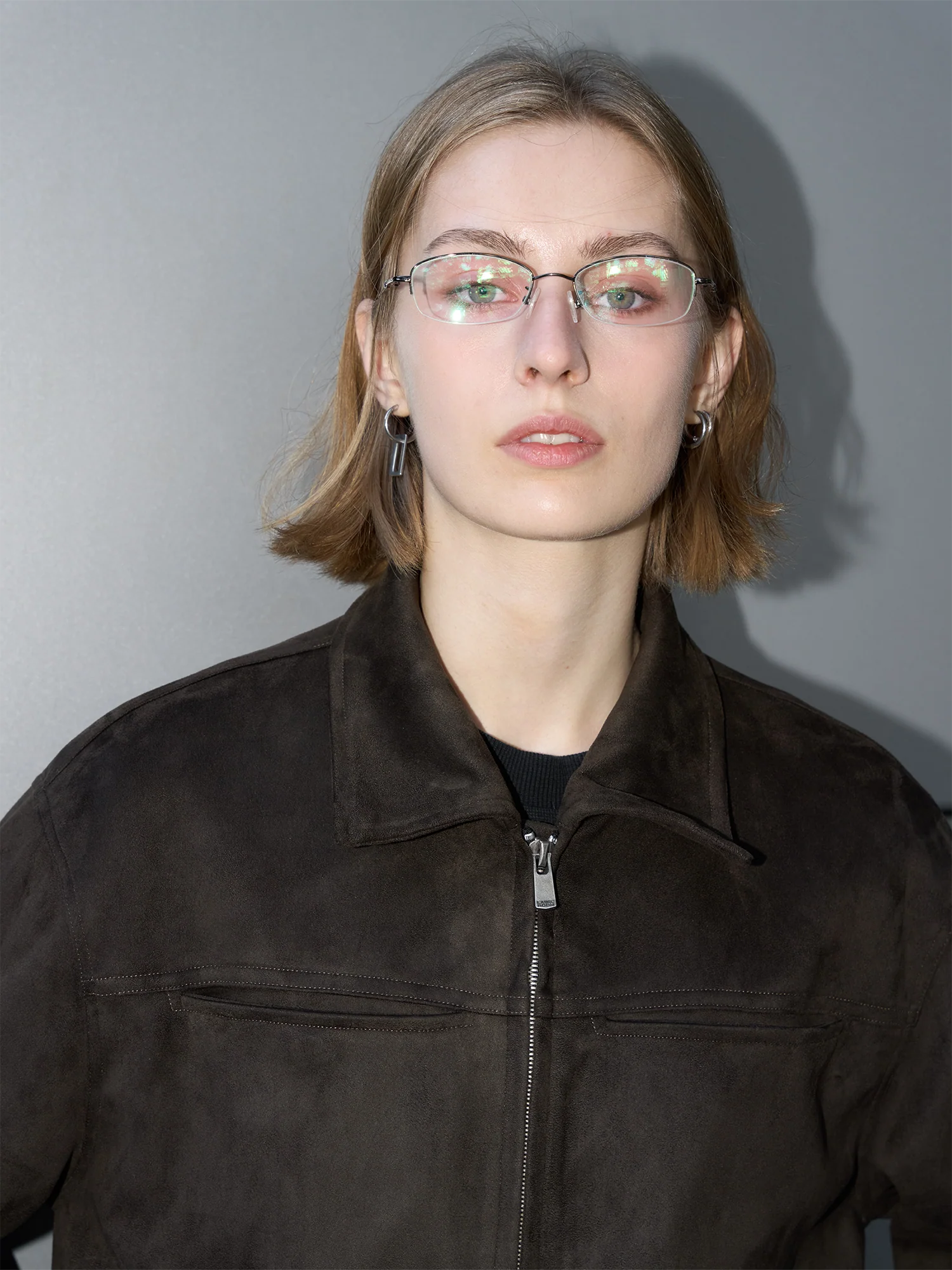 LABELROOM Minimal Faux-Suede Jacket