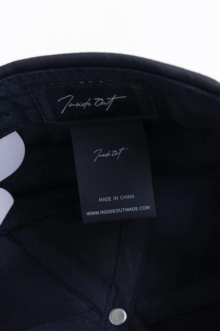 INSIDE OUT Snakebone Clipped Double-Layered Cap