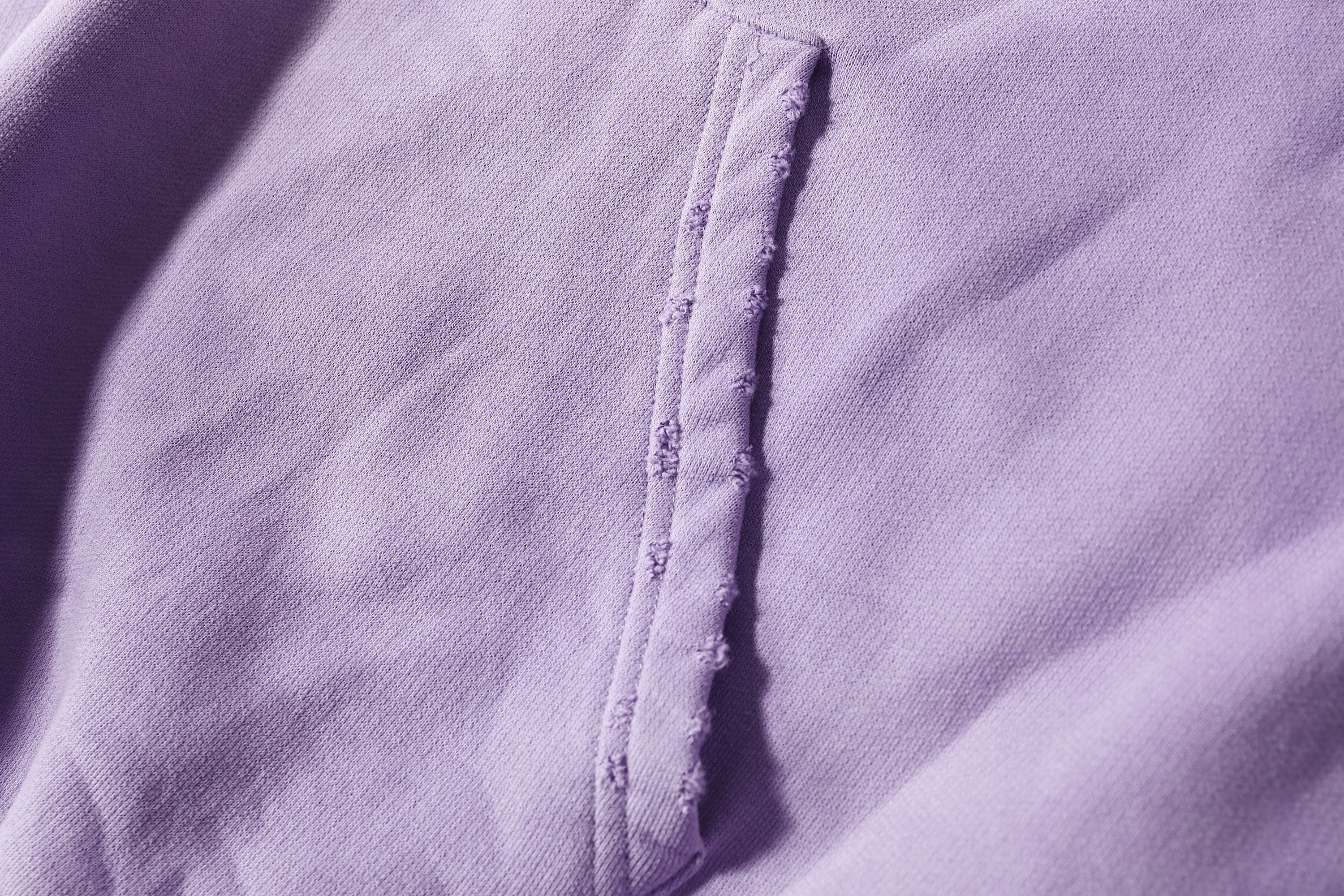 ULIPERY Distressed Gradient Oversized Hoodie Purple