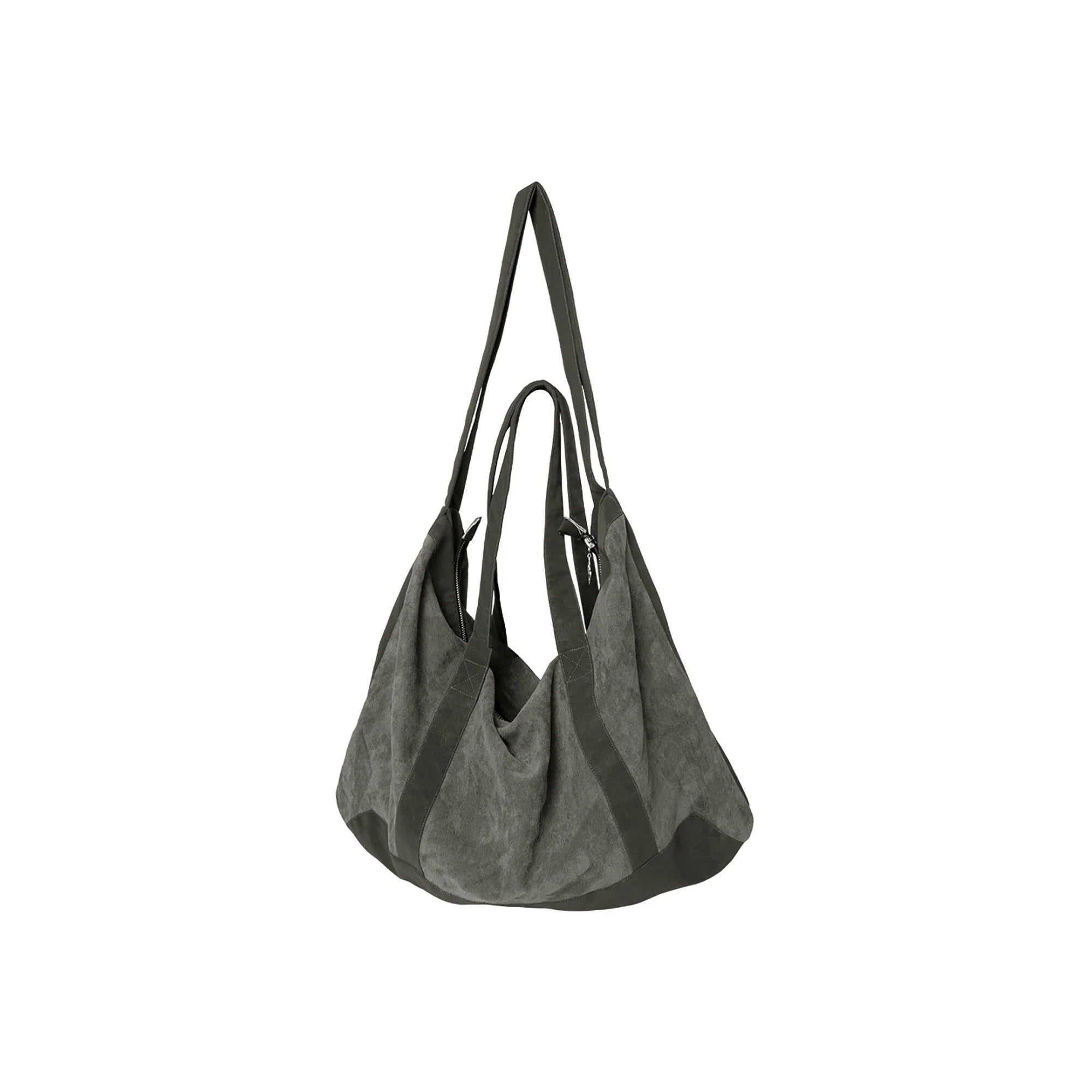 RELABEL Suede Panel Crossbody Bag
