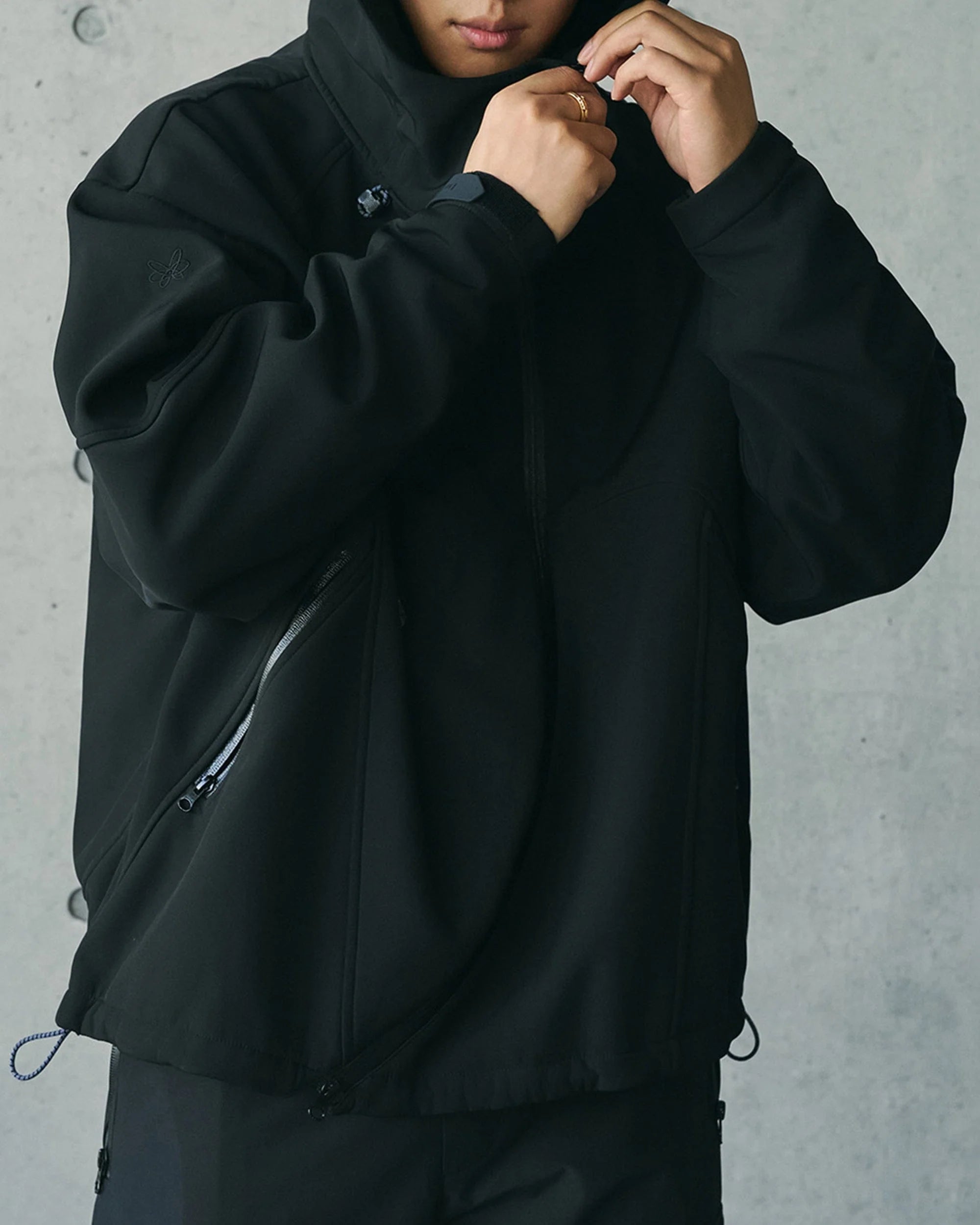 ENSHADOWER Deconstructed Asymmetrical Windbreaker