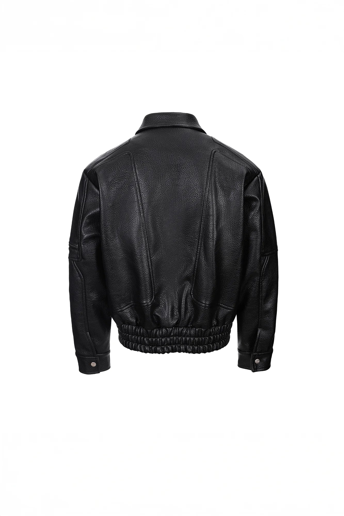 CATSSTAC Paneled Grain PU Utility Jacket