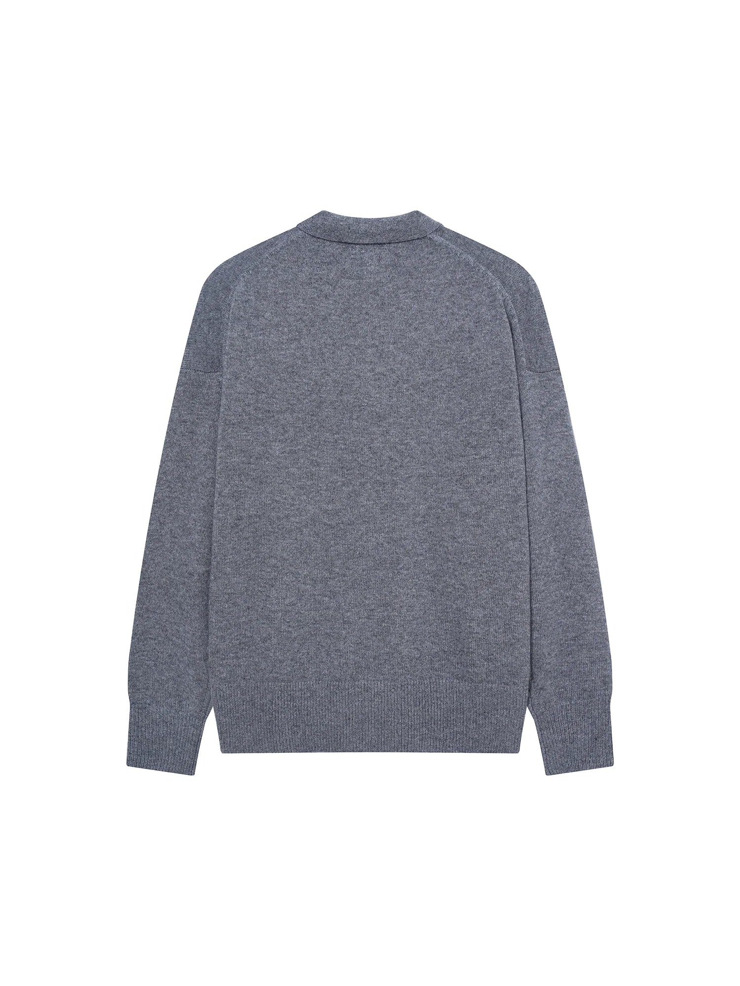 OUYANG WENJUN Essential Wool-Blend Polo Sweater