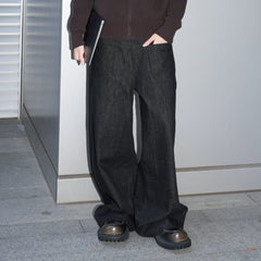 LABELROOM Washed Wide-Leg Raw Denim Pants