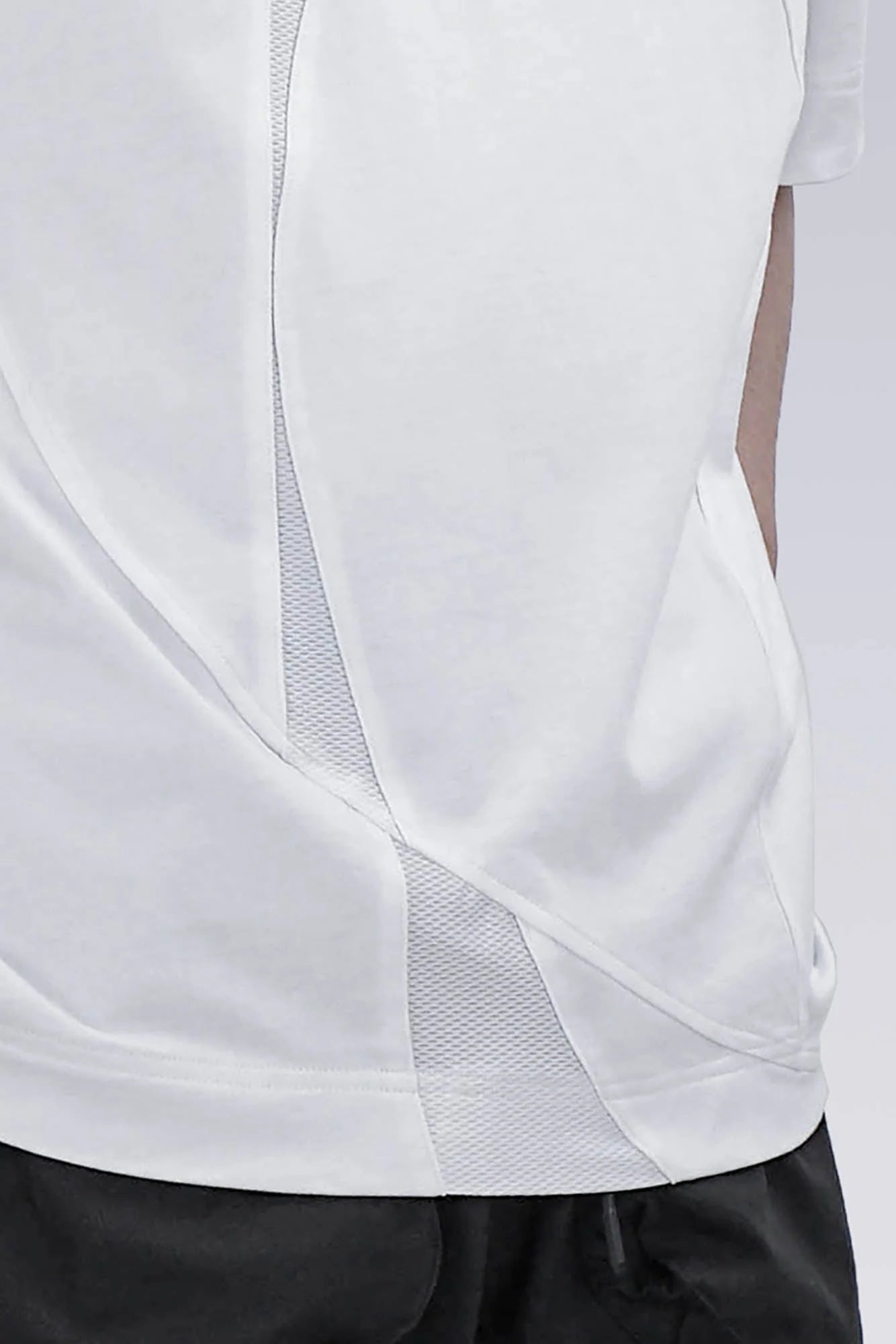 SILENSTORM Asymmetrical Mesh Deconstructed T-Shirt